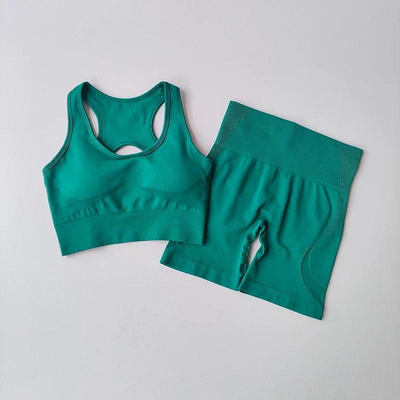 Ensemble de Sport Gainant Dos Croisé