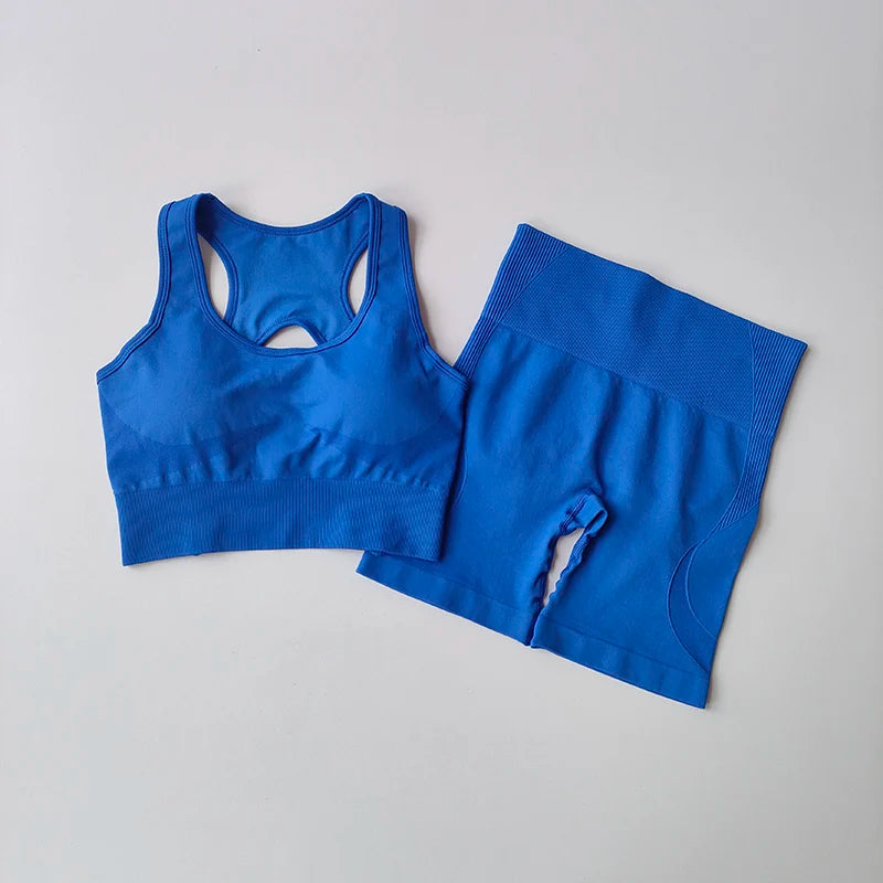 Ensemble de Sport Gainant Dos Croisé
